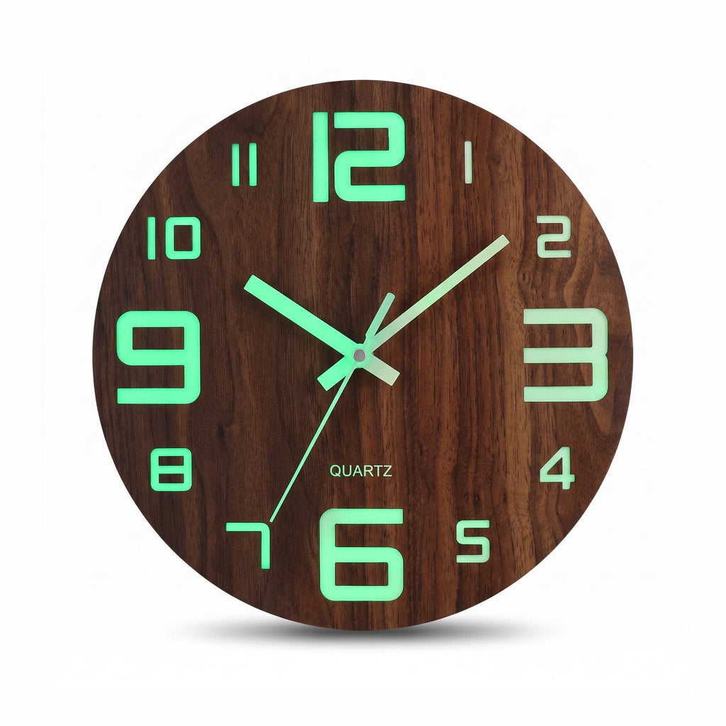 Luminous Numbers Wall Clock – product view 3