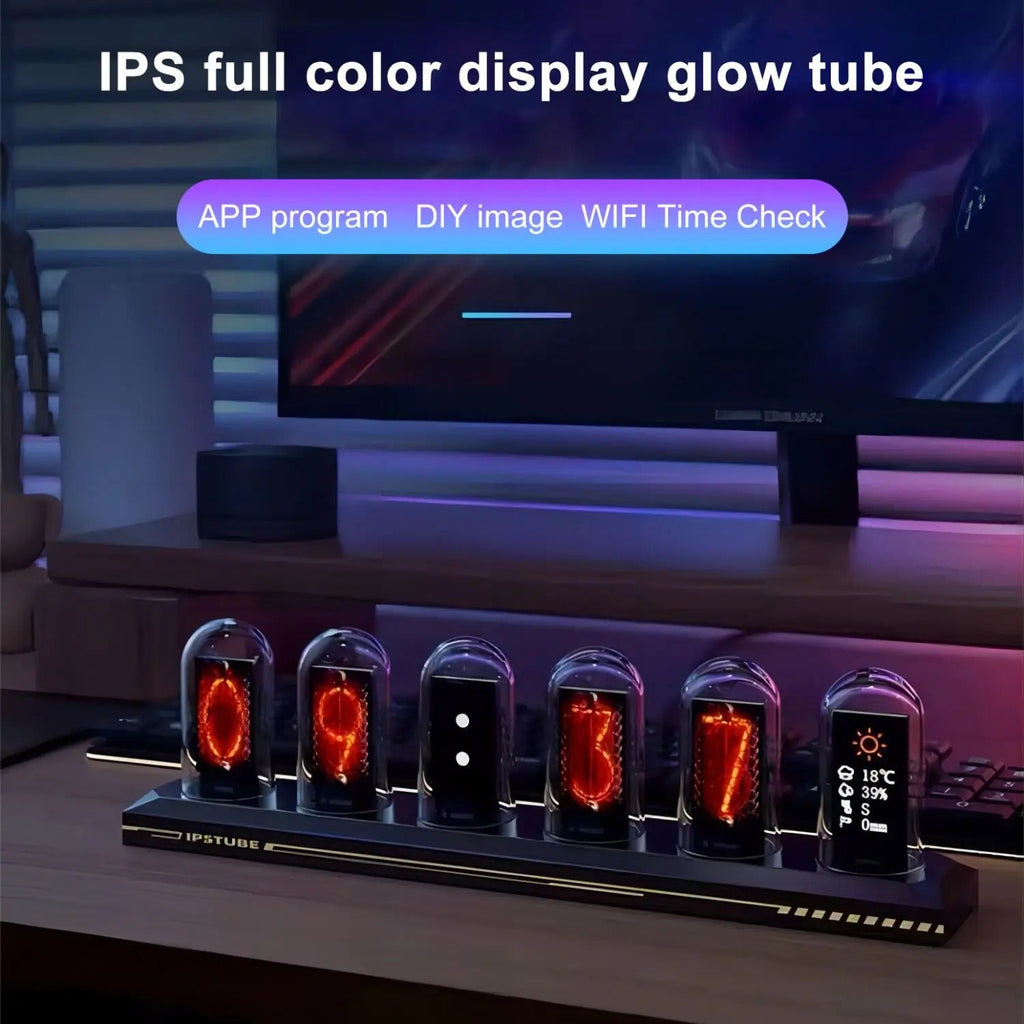 Luminous Tubes Wall Clock – product view 2