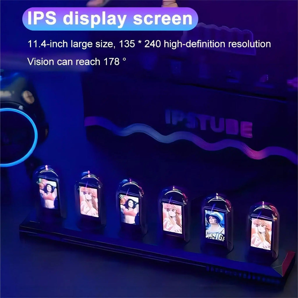 Luminous Tubes Wall Clock – product view 3