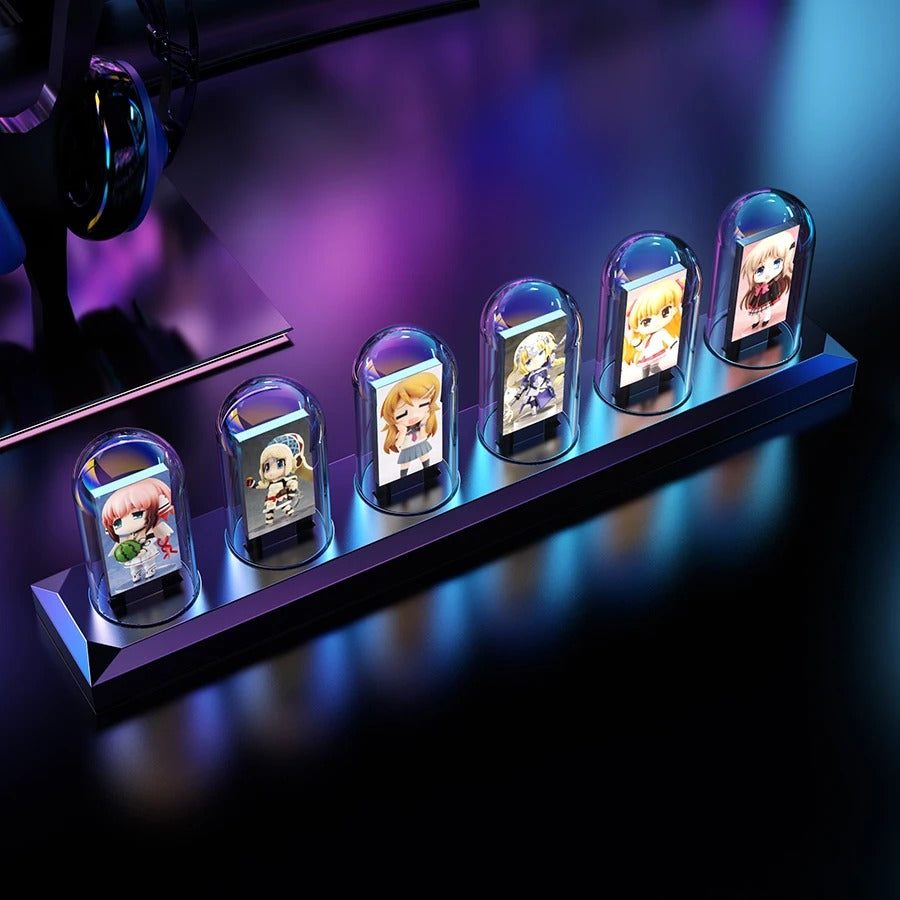Luminous Tubes Wall Clock – product view 6