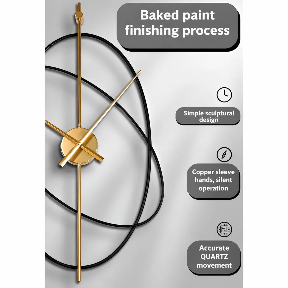 Luxury Rings Wall Clock – image 6
