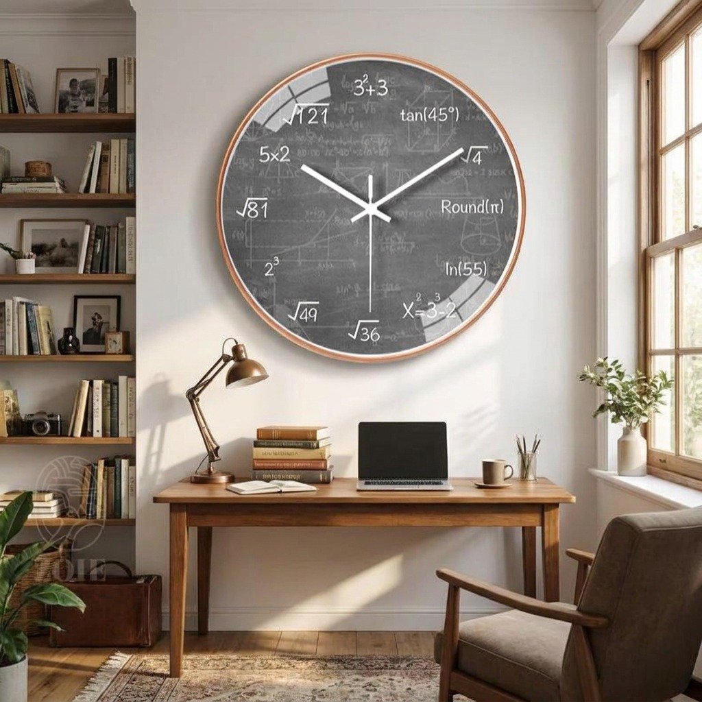 Mathematical Formulas Wall Clock – product view 2