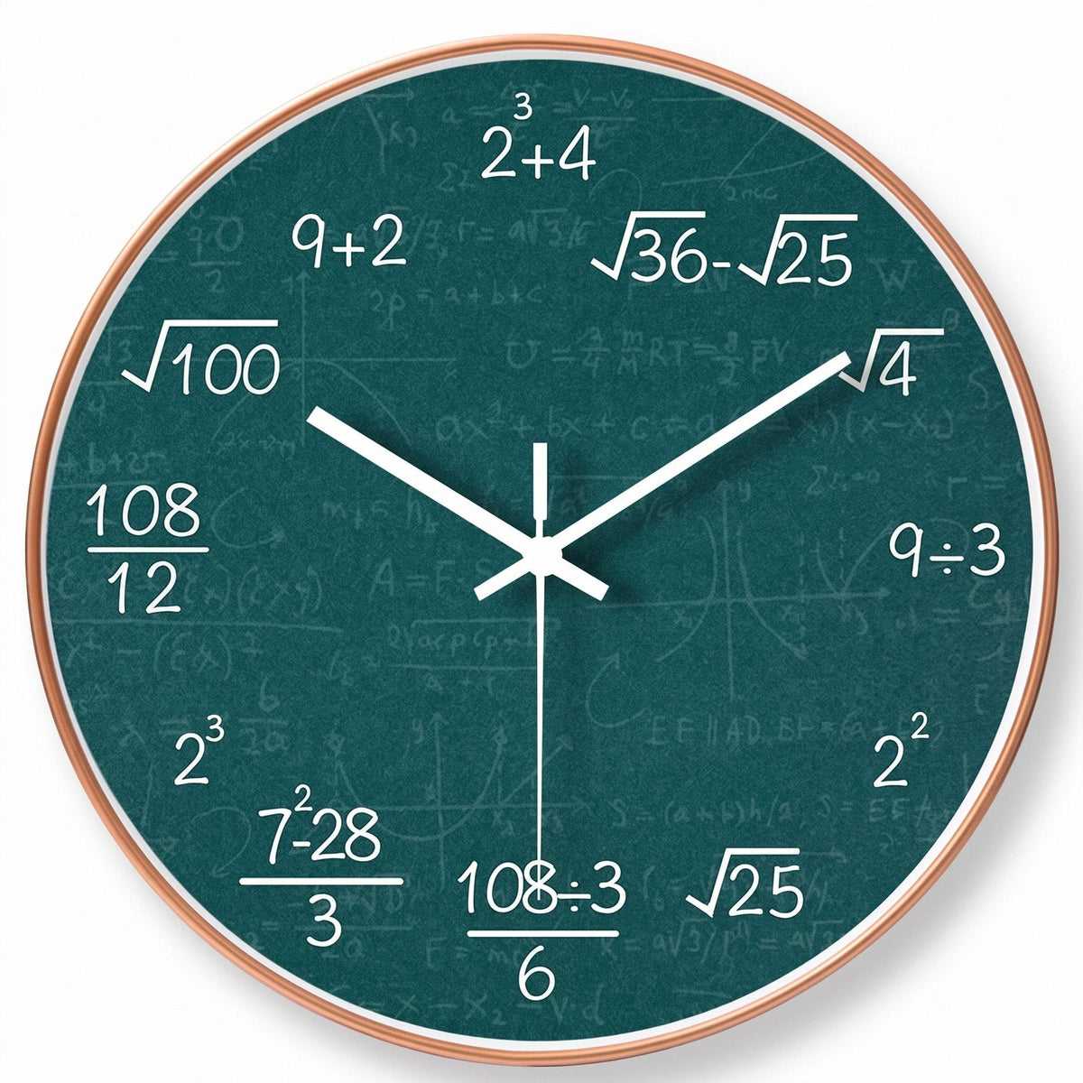 Mathematical Formulas Wall Clock – product view 4