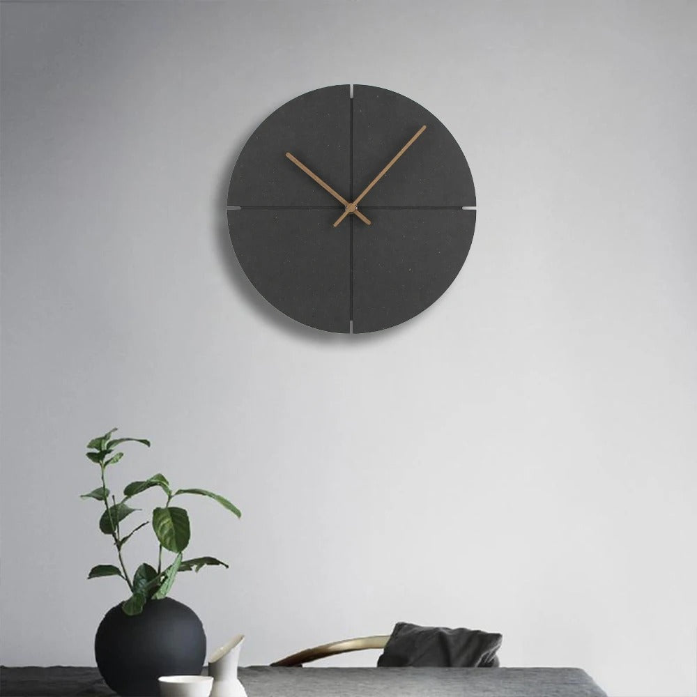 Matte Gray Wall Clock – product image