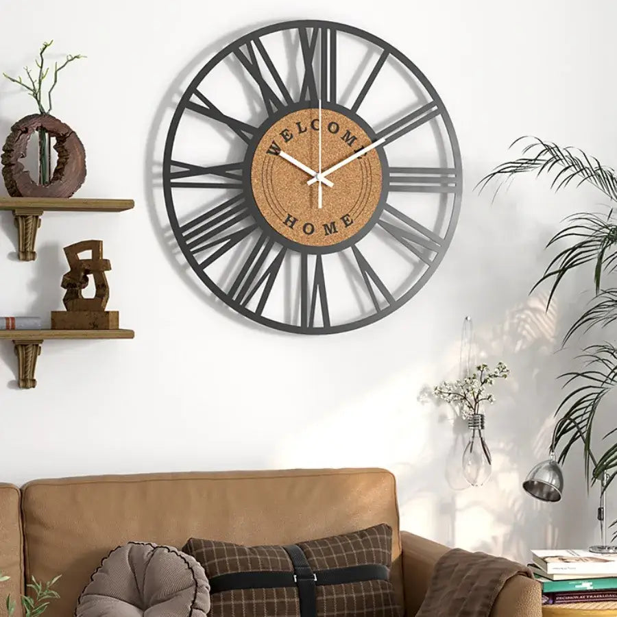 Metal and Cork Wall Clock – view 2