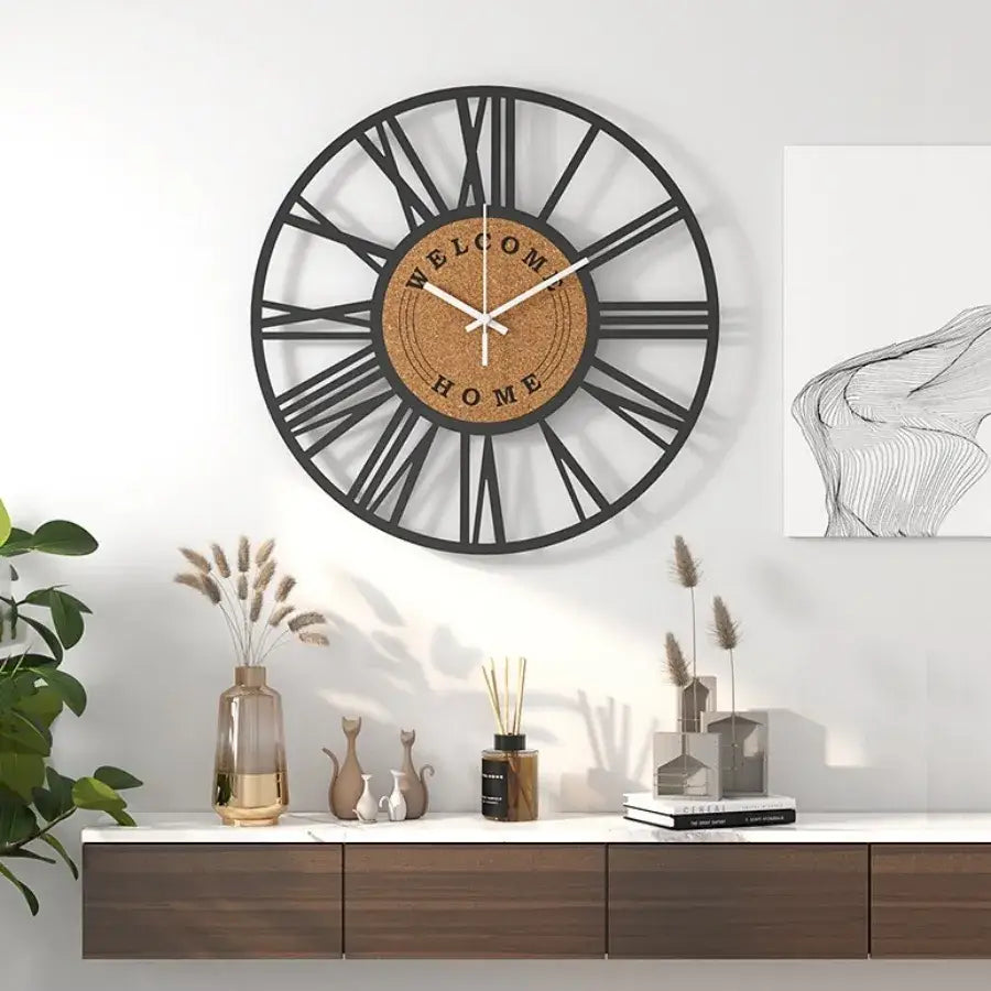 Metal and Cork Wall Clock – view 4