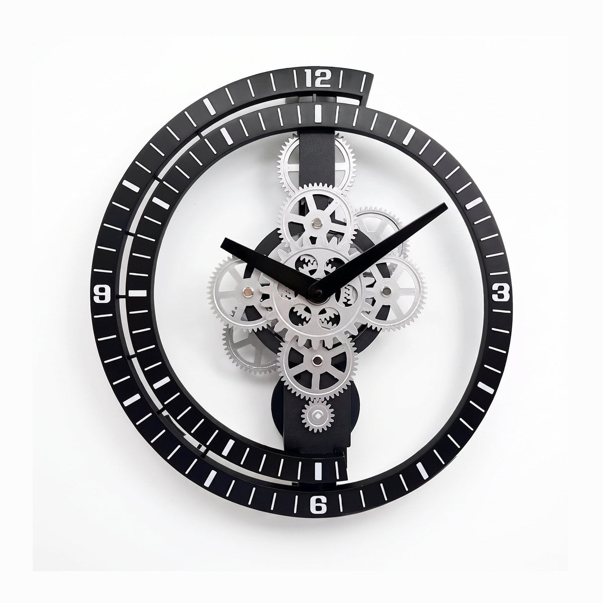 Metal Cogs Wall Clock – product view 5