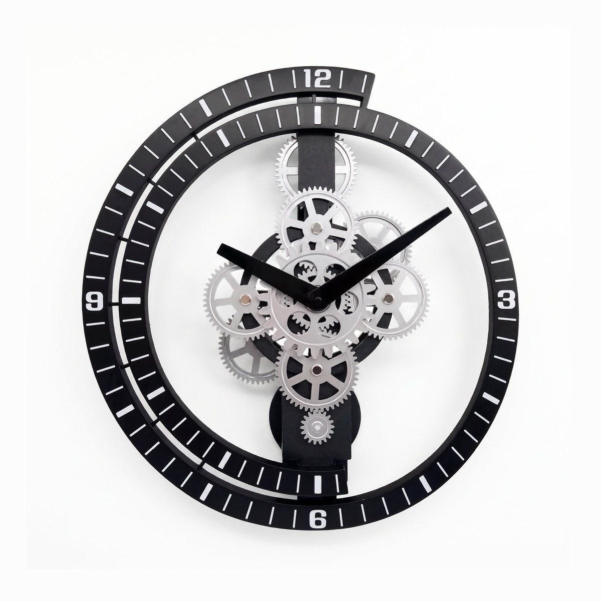 Metal Cogs Wall Clock – product view 6