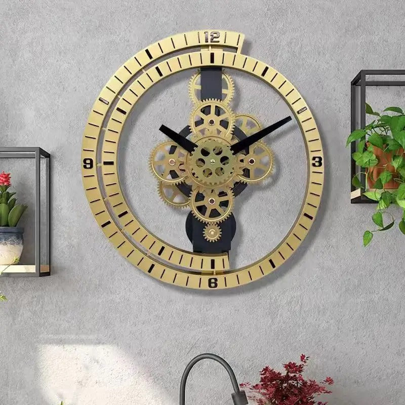Metal Cogs Wall Clock – product view 7