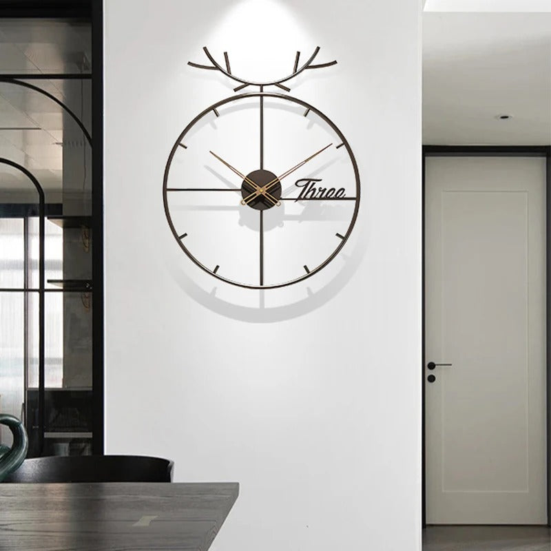 Metal Deer Wall Clock – product view 3