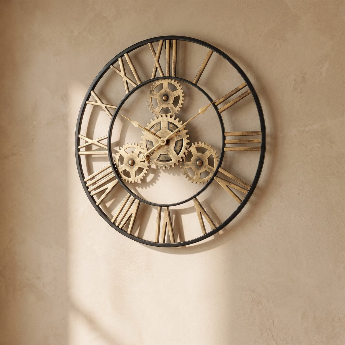 Metal Gears Wall Clock – product view 2