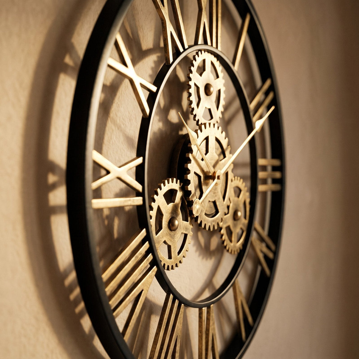 Metal Gears Wall Clock – product view 4