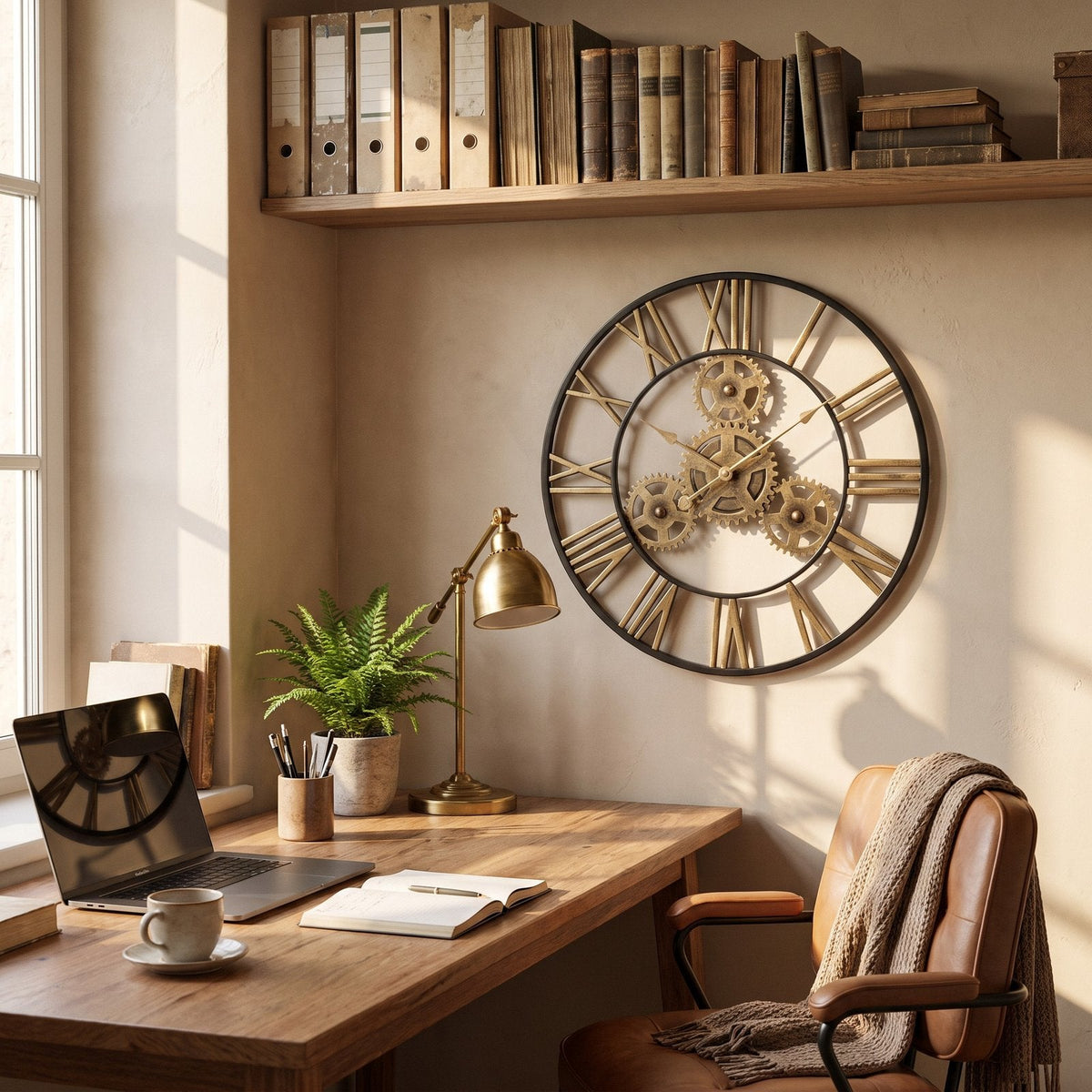 Metal Gears Wall Clock – product view 5