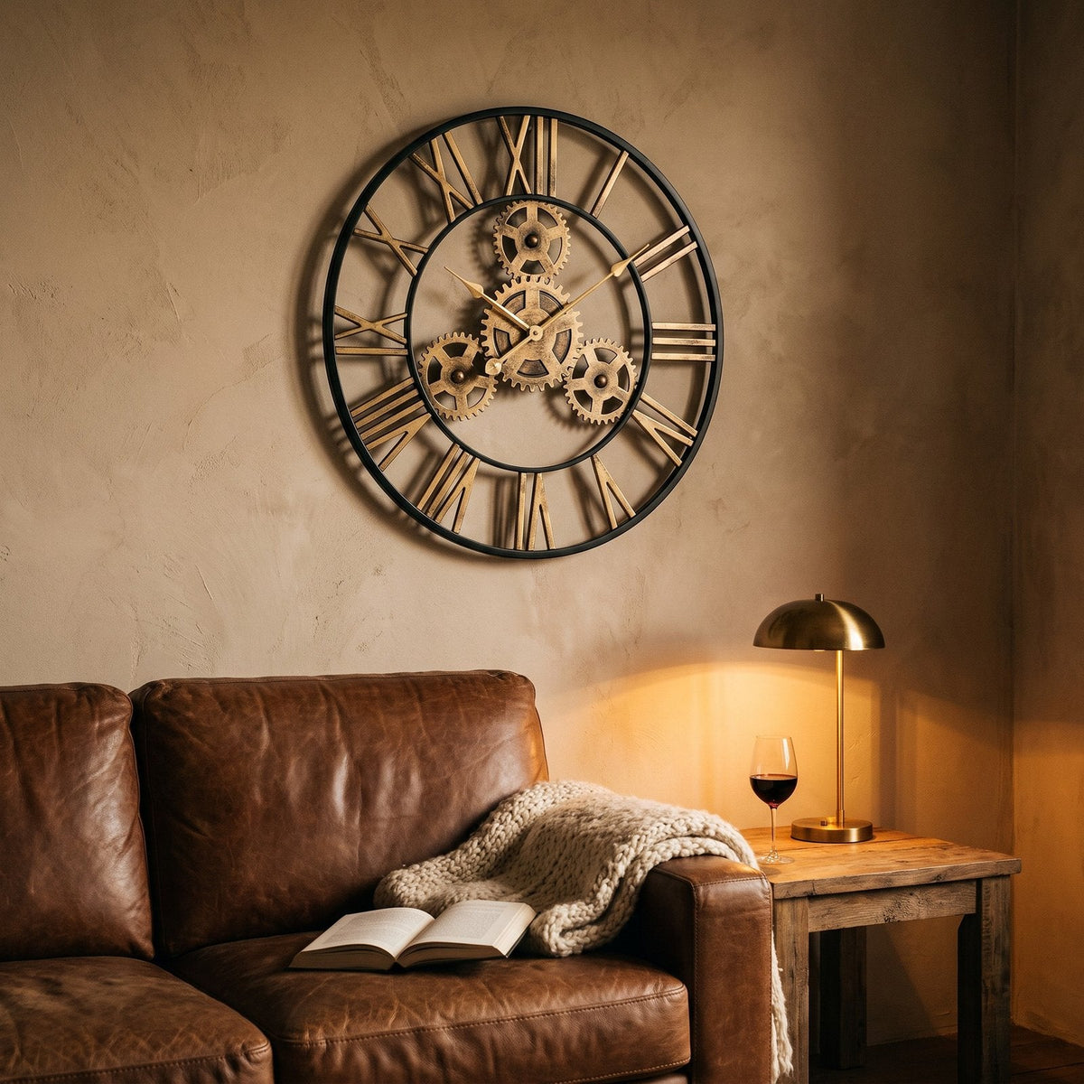Metal Gears Wall Clock – product view 7