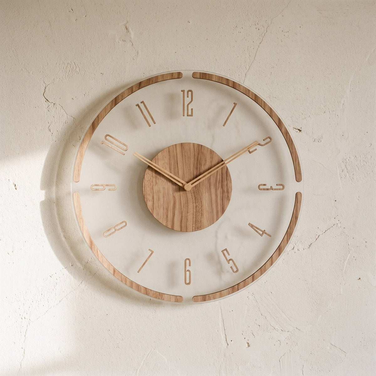 Minimal Wood Wall Clock – product view 5