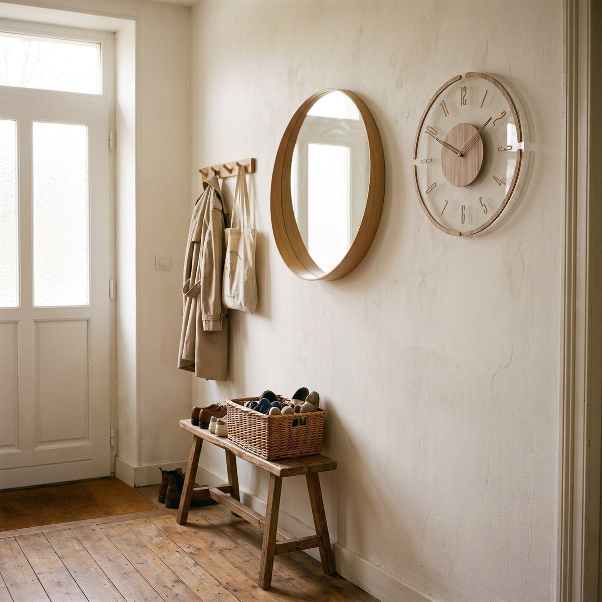 Minimal Wood Wall Clock – product view 11