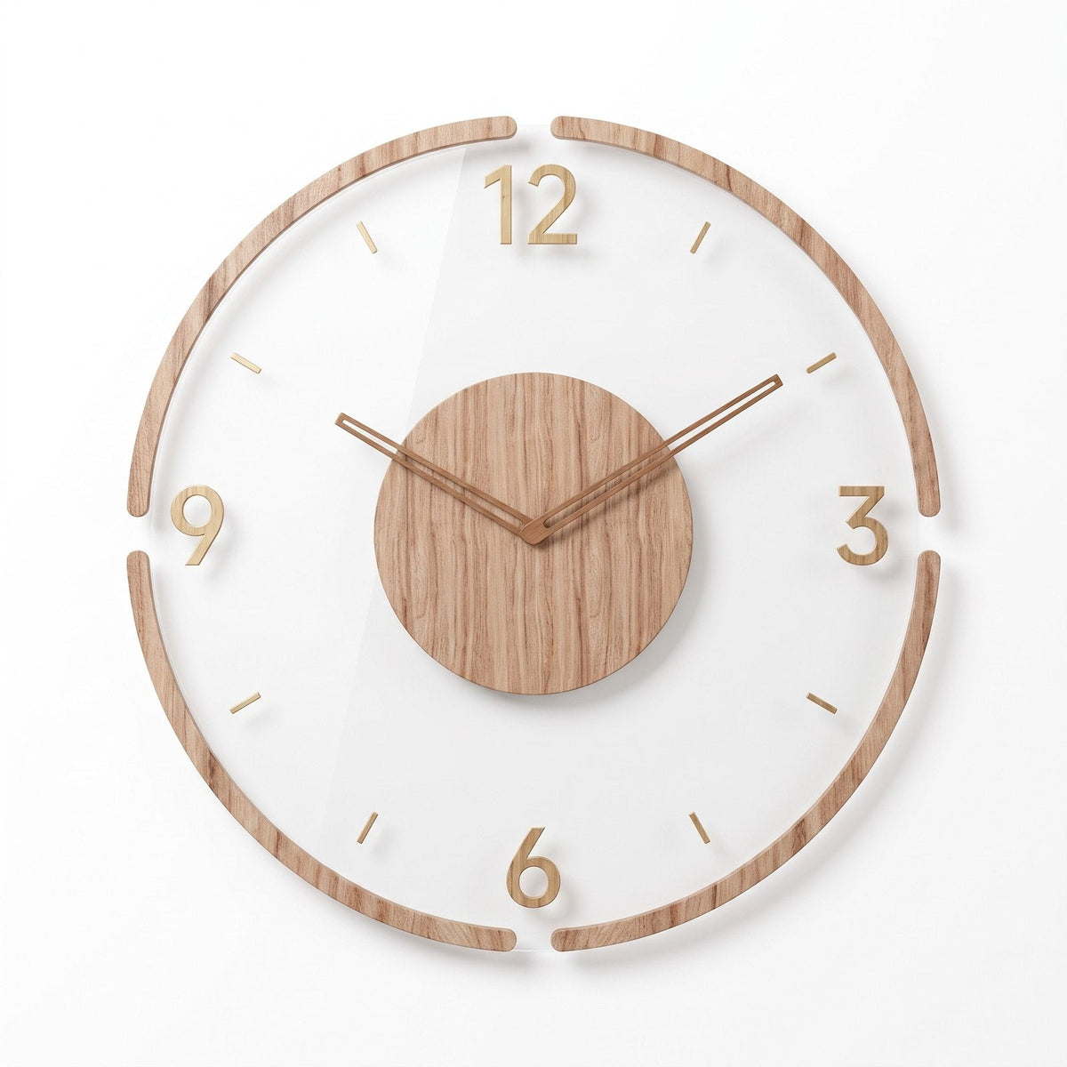 Minimal Wood Wall Clock – product view 13