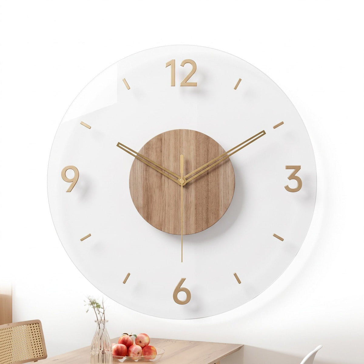 Minimal Wood Wall Clock – product view 15