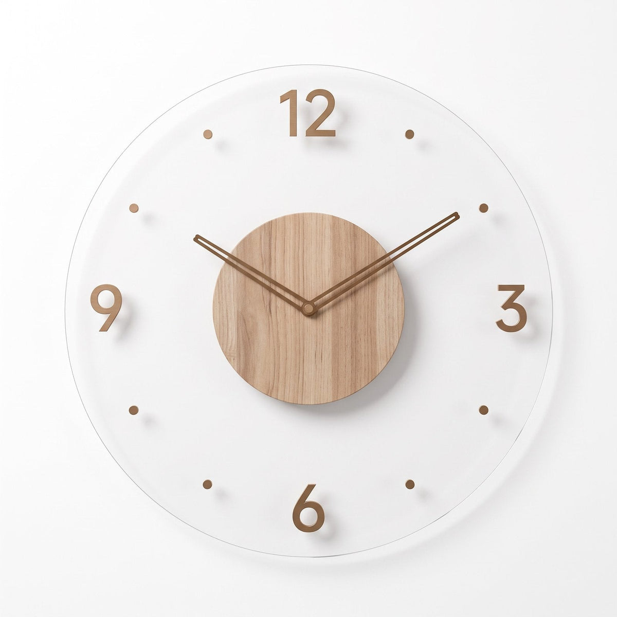 Minimal Wood Wall Clock – product view 17