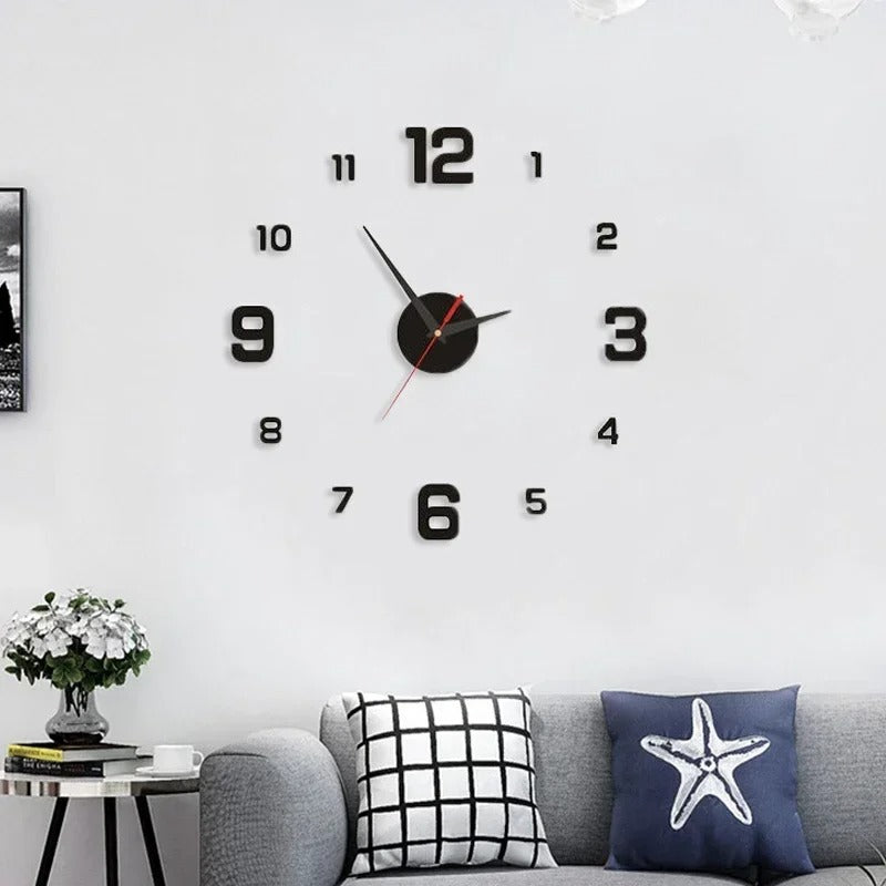 Minimalist 3D Numeral Wall Clock – product image