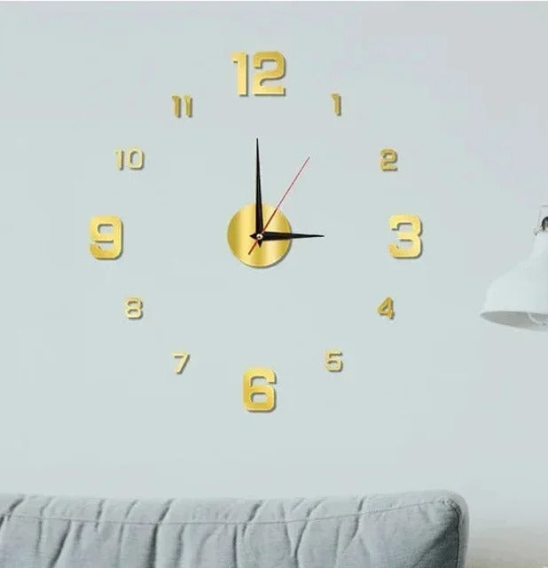 Minimalist 3D Numeral Wall Clock – product view 4