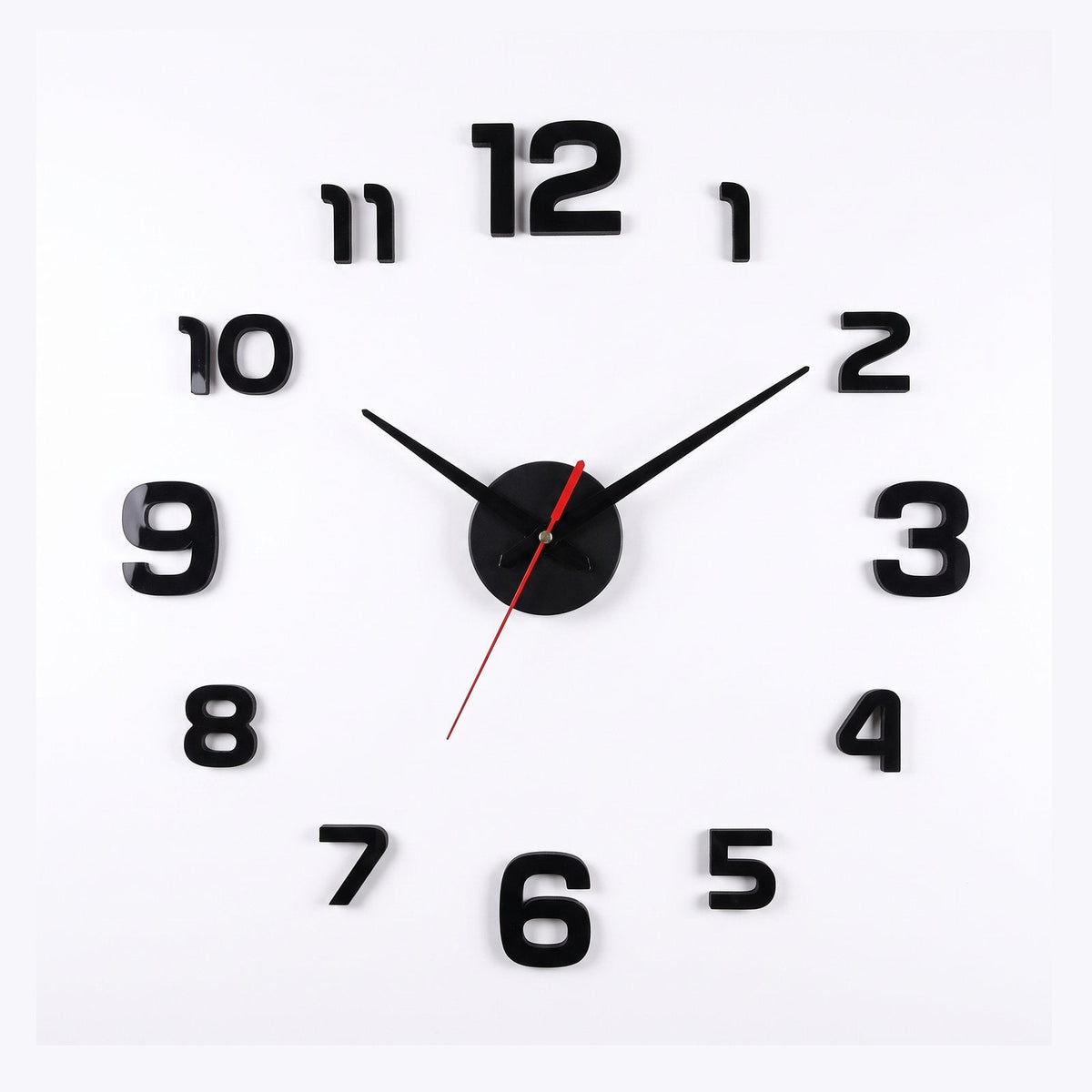 Minimalist 3D Numeral Wall Clock – product view 8