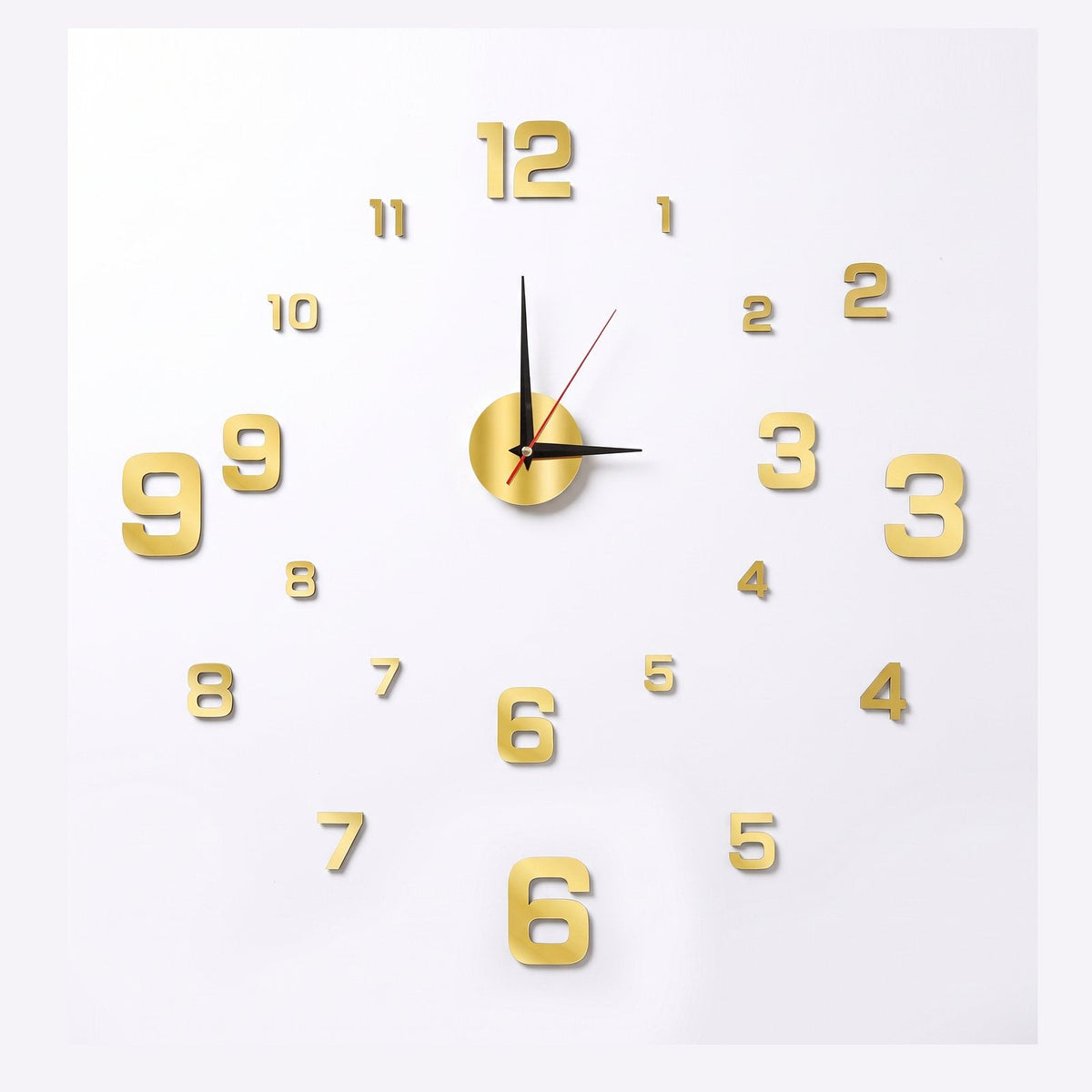 Minimalist 3D Numeral Wall Clock – product view 10