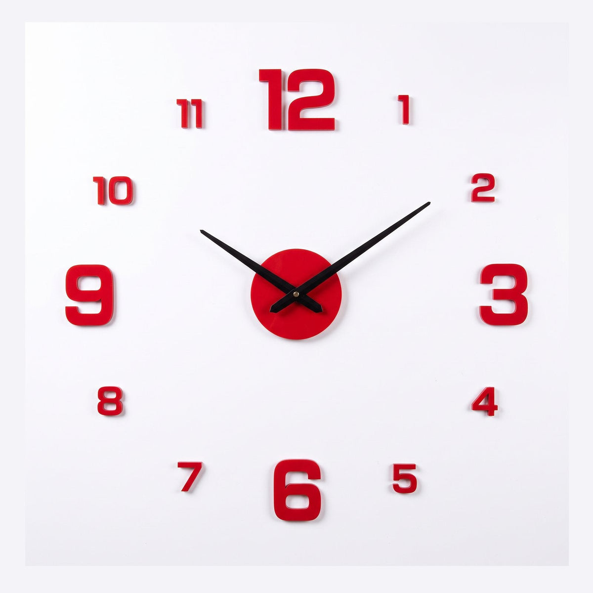 Minimalist 3D Numeral Wall Clock – product view 11