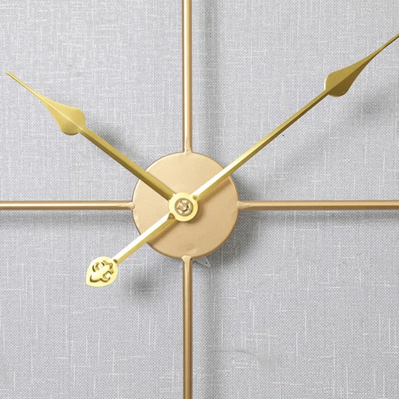 Minimalist Black Square Metal Wall Clock – product view 7