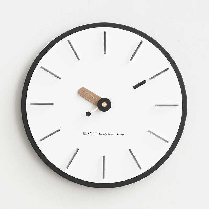 Minimalist Black Wall Clock – product view 3