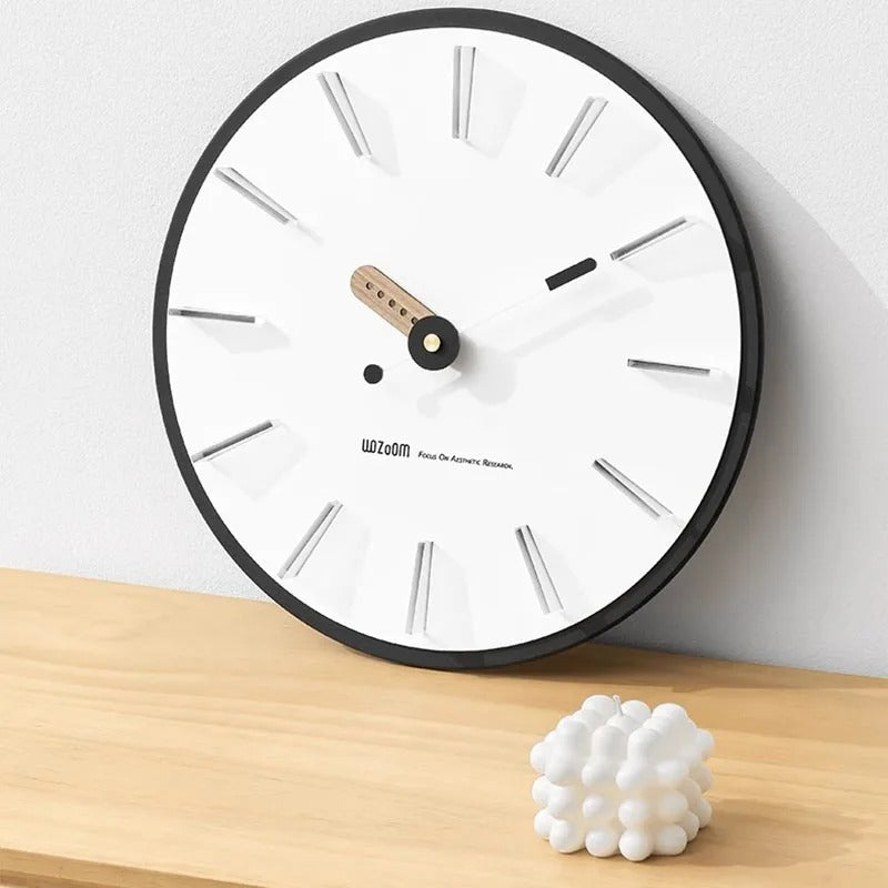 Minimalist Black Wall Clock – product view 4