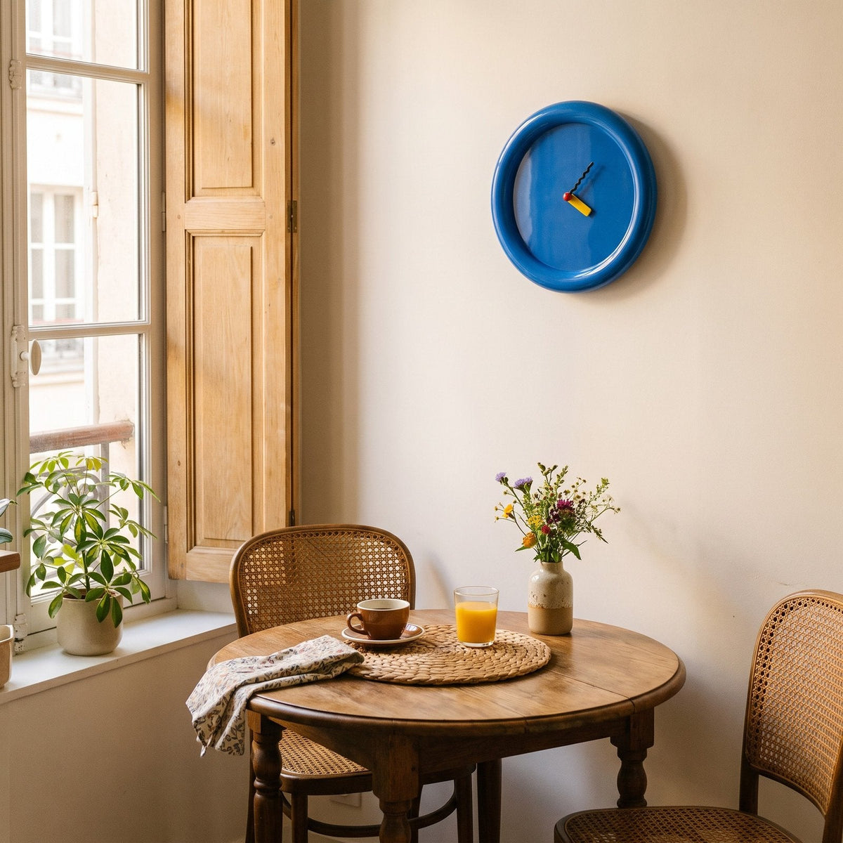 Minimalist Blue Dial Wall Clock – product view 8