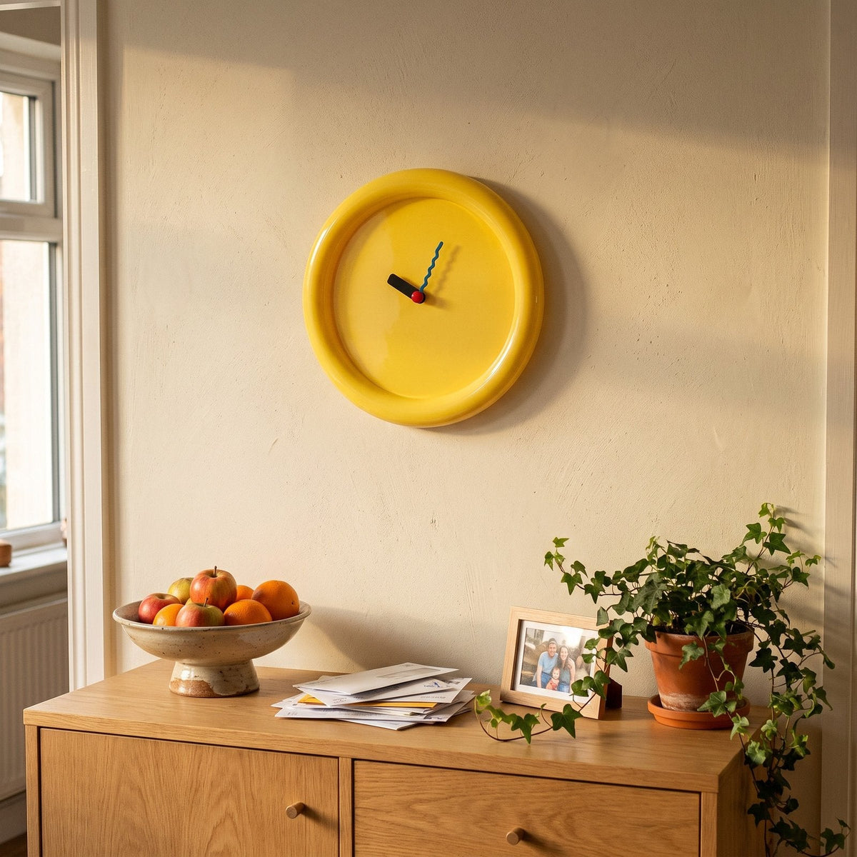 Minimalist Blue Dial Wall Clock – product view 11
