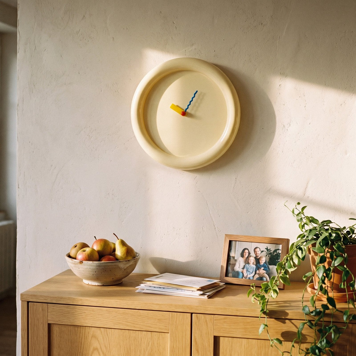 Minimalist Blue Dial Wall Clock – product view 13