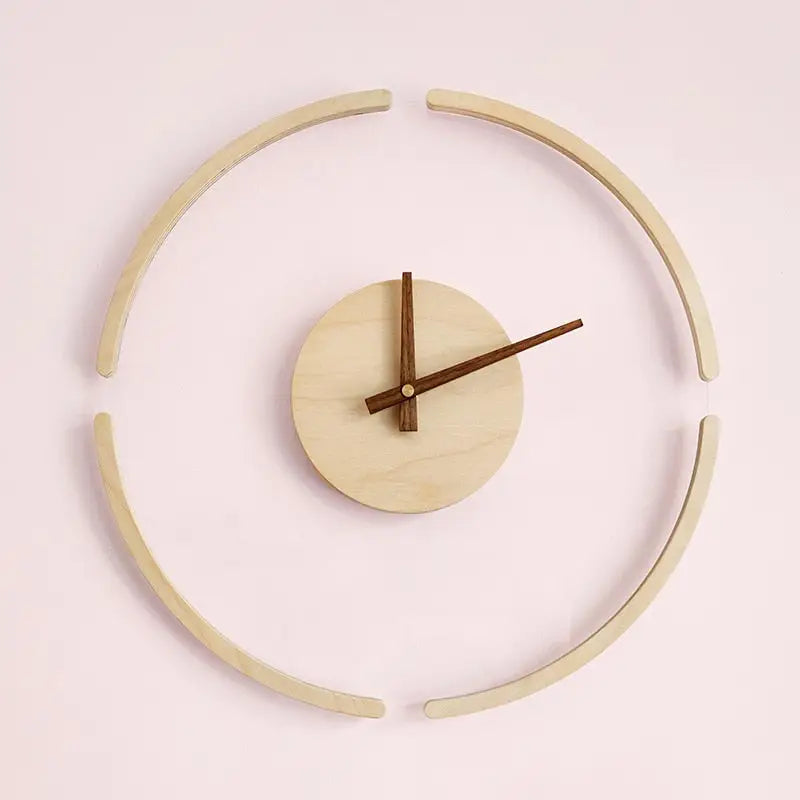 Minimalist Circle Wall Clock – view 2