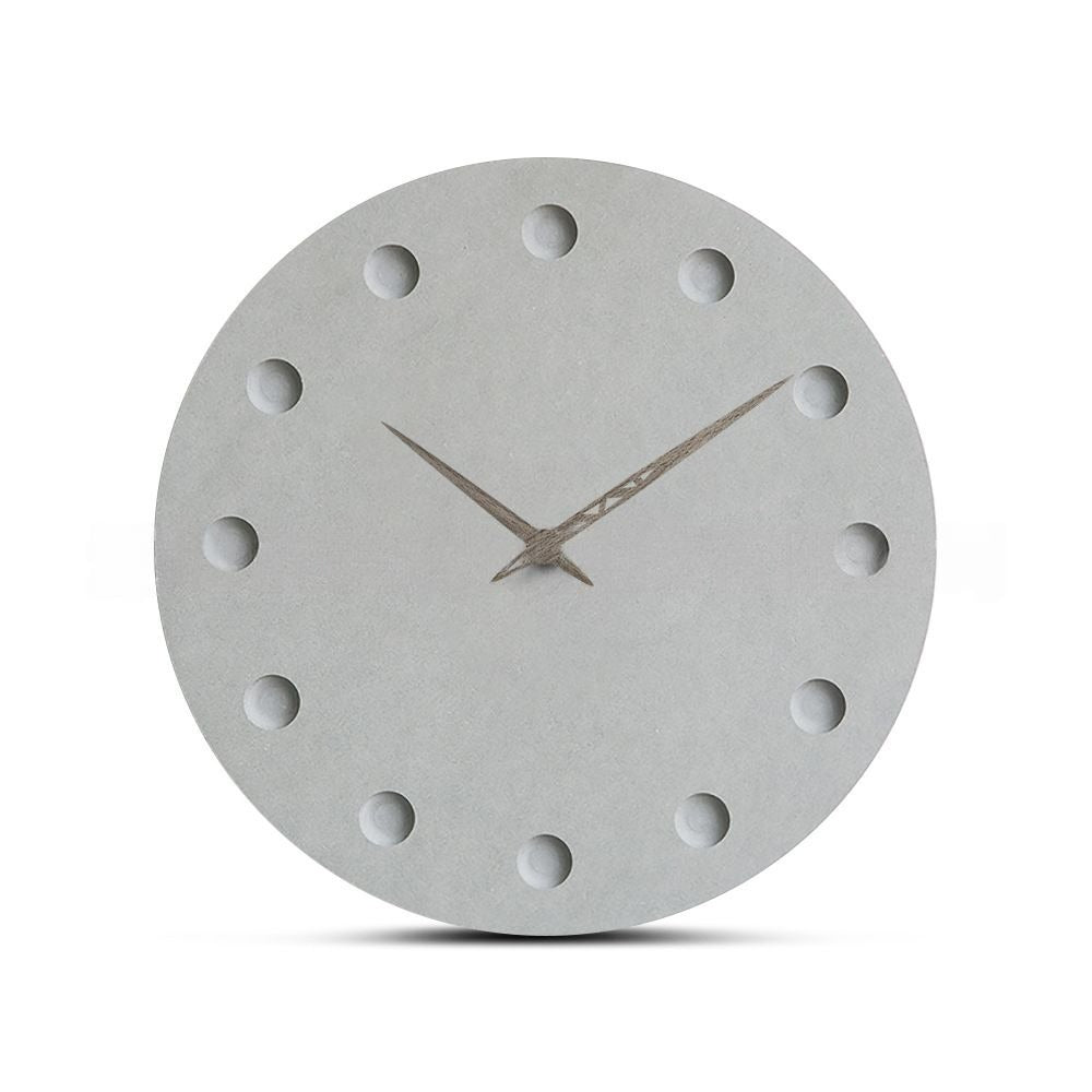 Minimalist Concrete Wall Clock – B