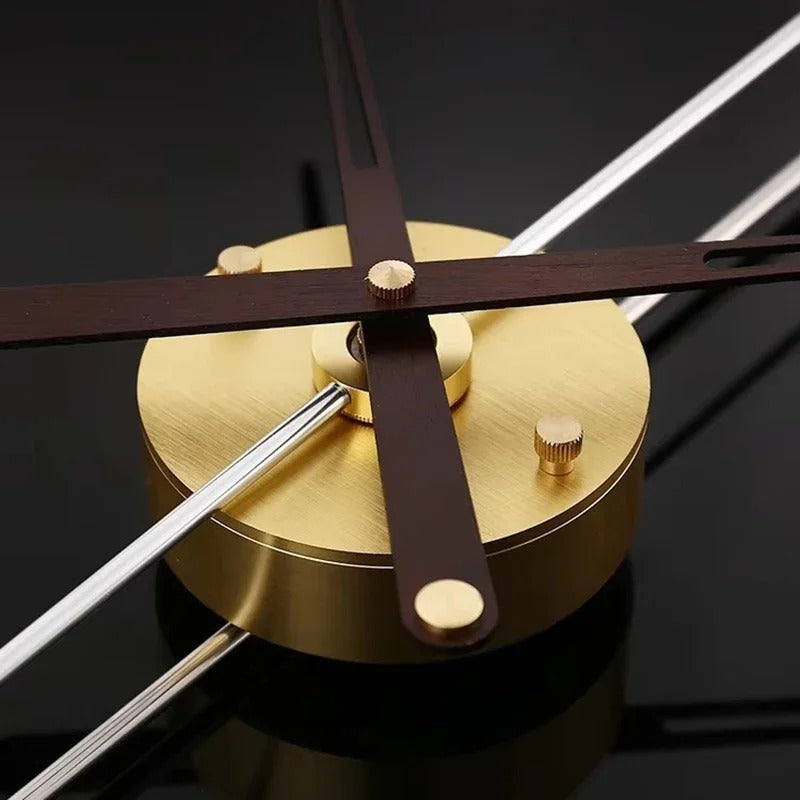 Minimalist Gold Circle Wall Clock – product view 5