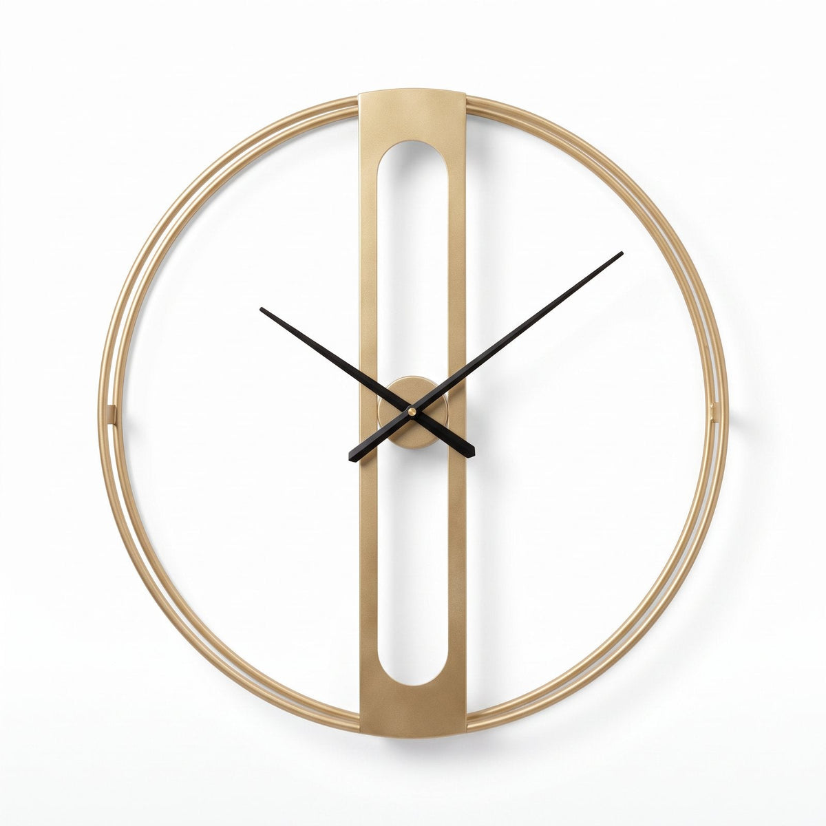 Minimalist Gold Metal Circle Wall Clock – product view 5