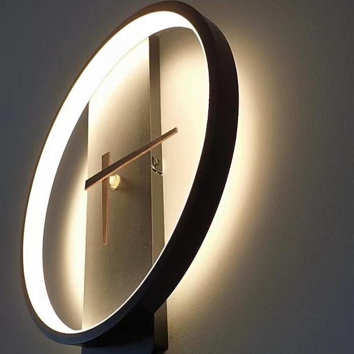 Minimalist LED Ring Wall Clock – product view 3