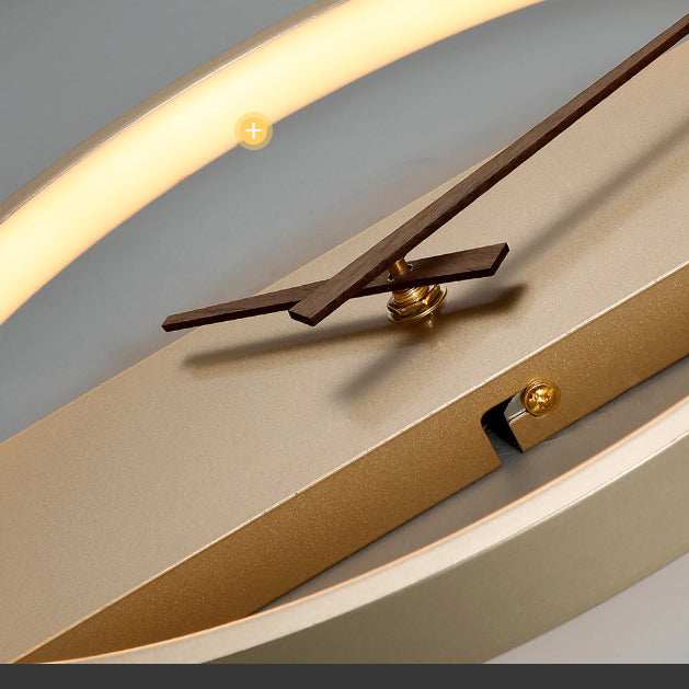 Minimalist LED Ring Wall Clock – product view 7