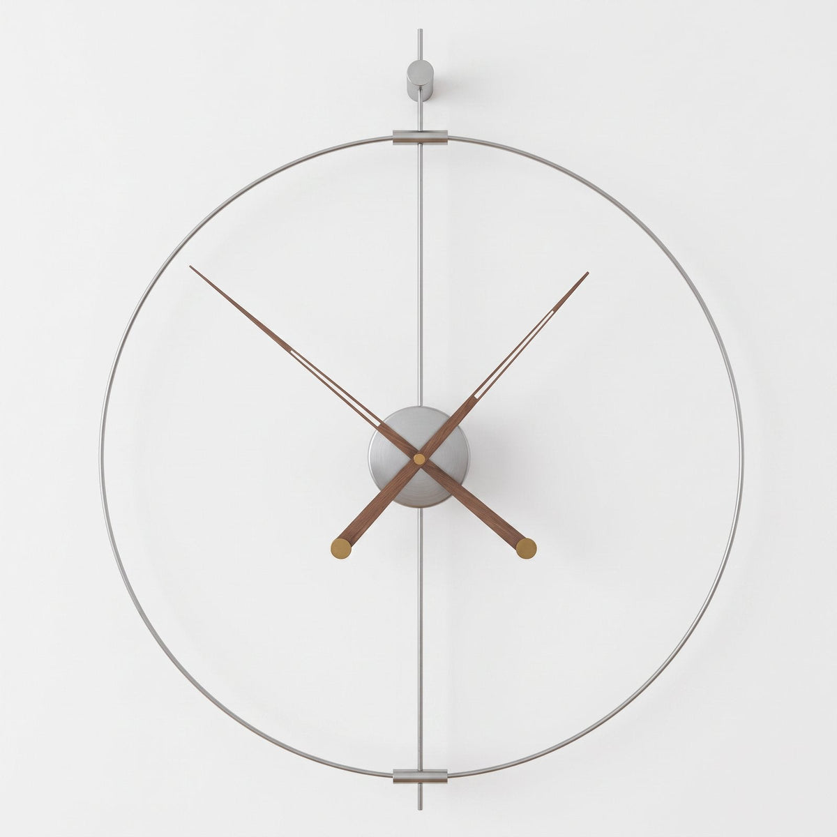Minimalist Open Gold Circle Wall Clock – product view 6