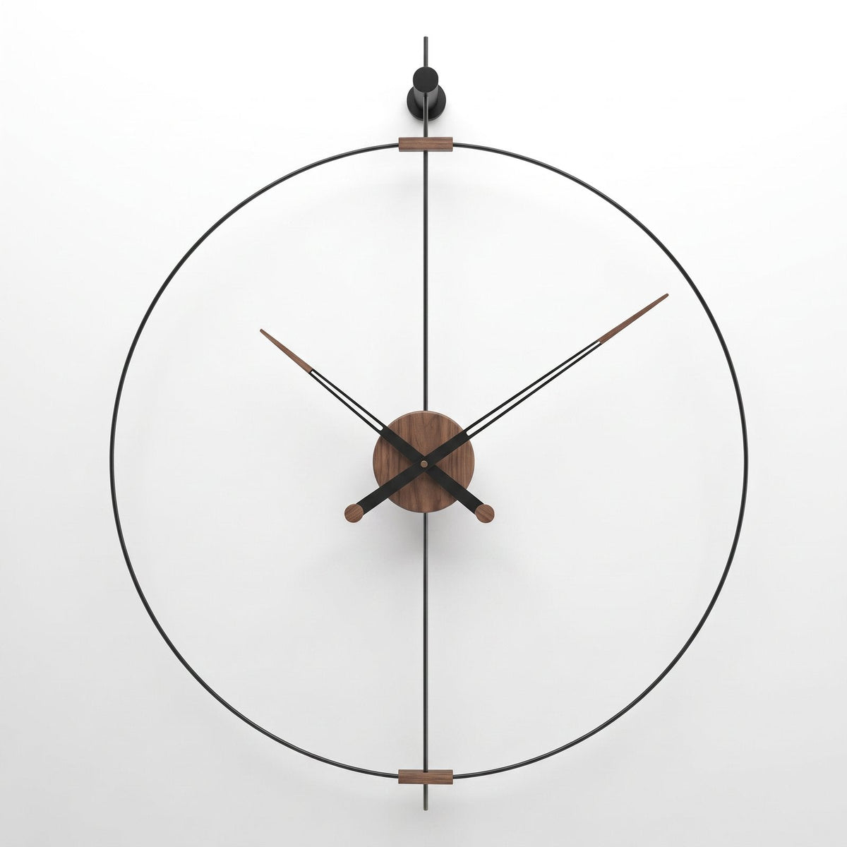 Minimalist Open Gold Circle Wall Clock – product view 7