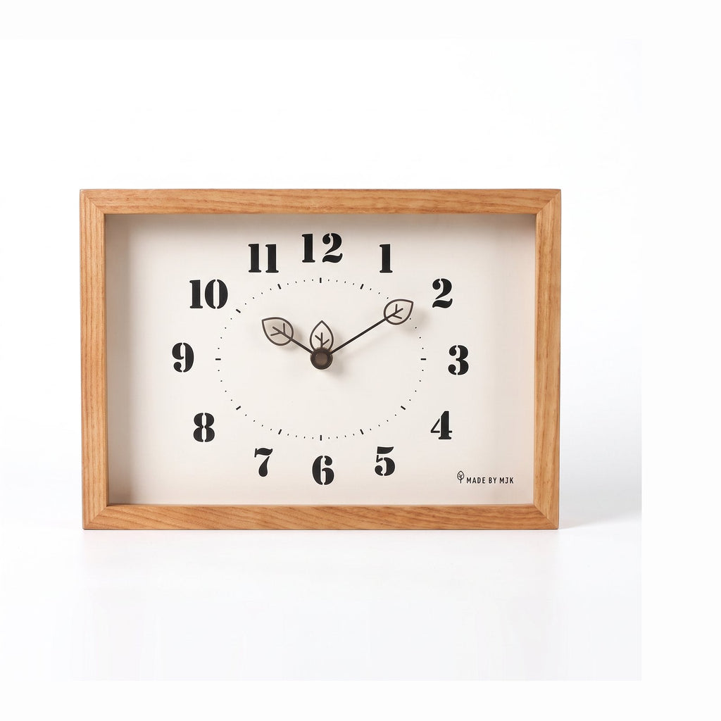 Minimalist Rectangular Wooden Wall Clock – product view 5