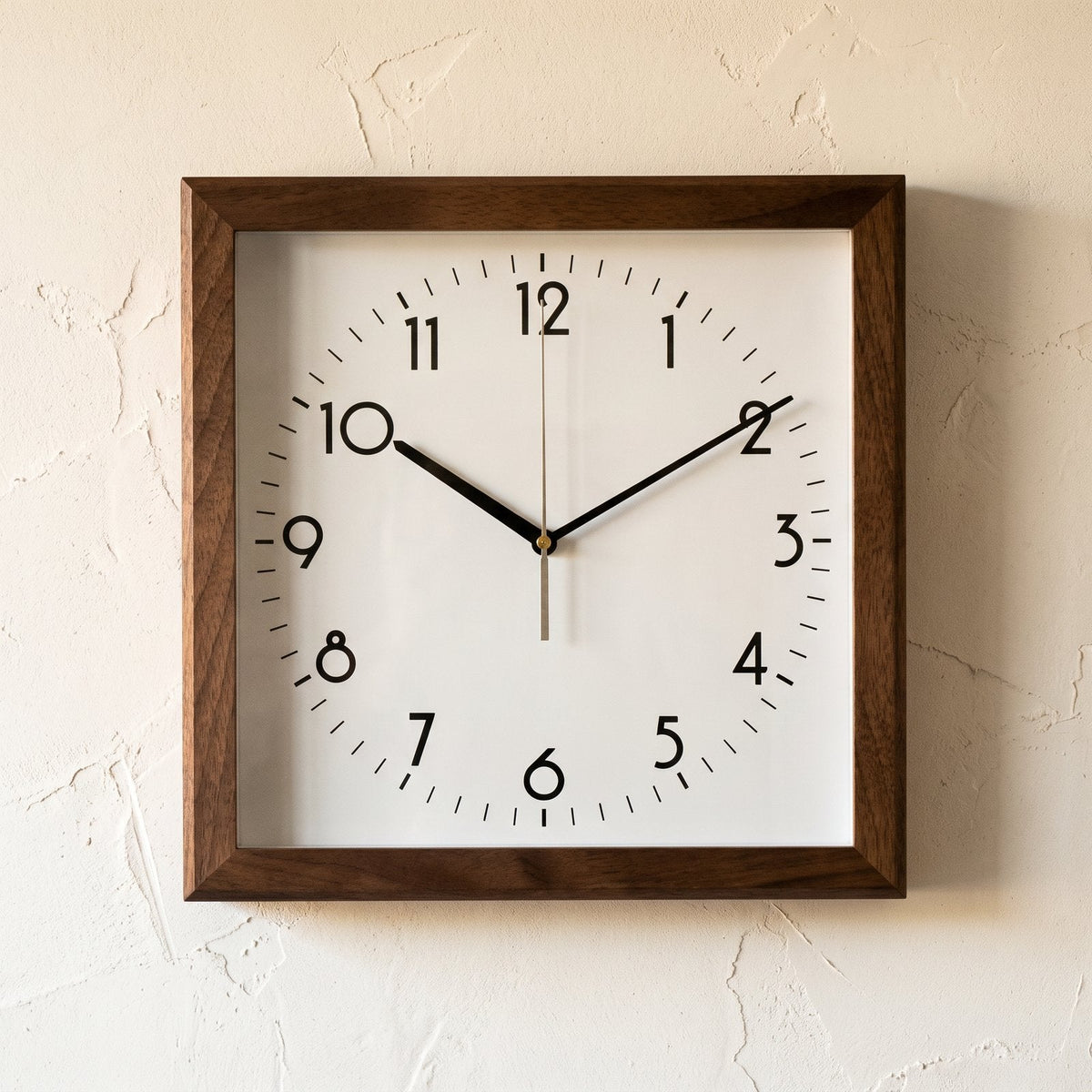Minimalist Square Wooden Wall Clock – product view 15
