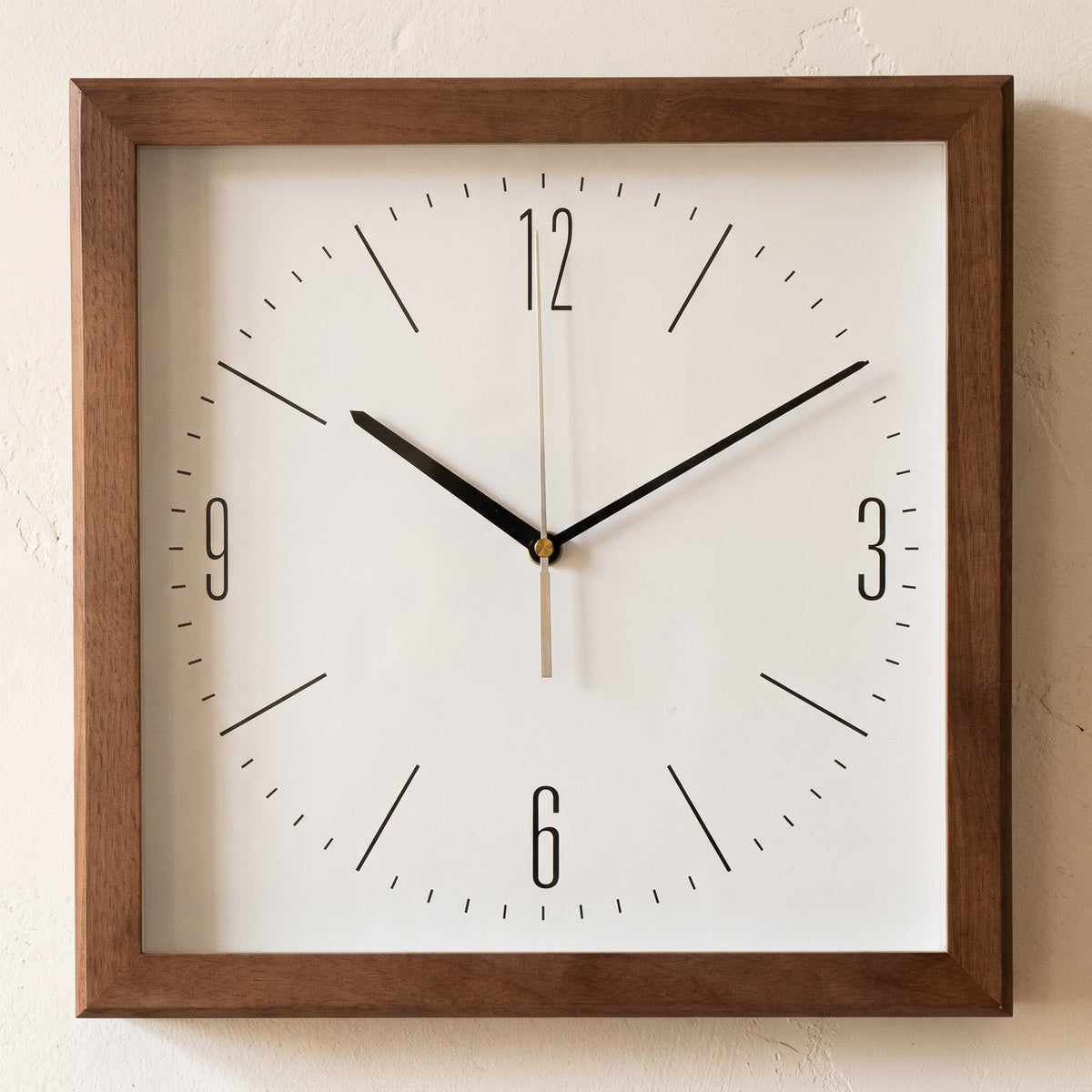Minimalist Square Wooden Wall Clock – product view 16