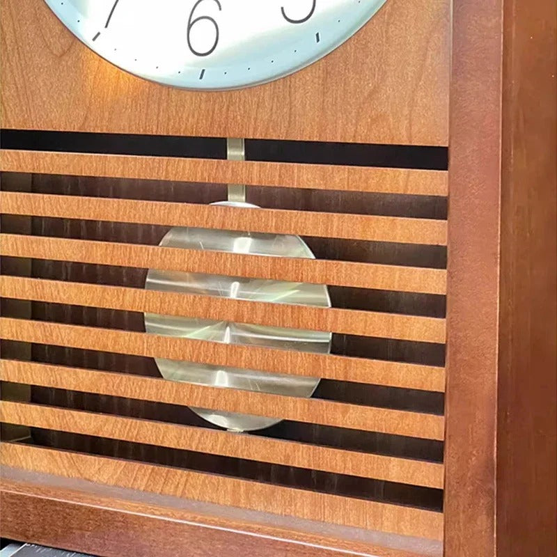 Minimalist Wooden Pendulum Frame Wall Clock – product view 6