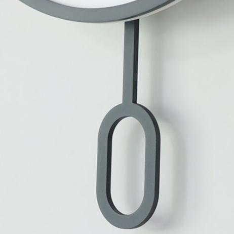 Minimalist Wooden Pendulum Wall Clock – product view 10