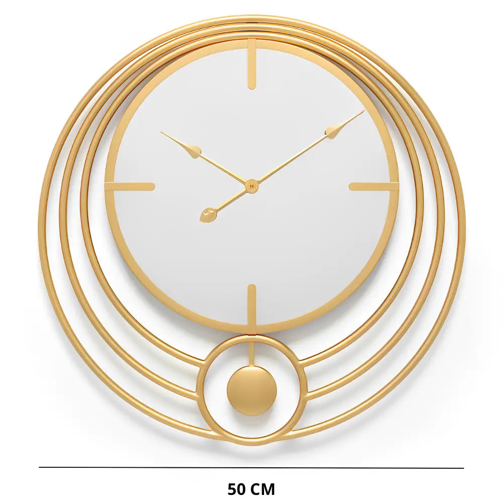 Mirror Wall Clock and Circle Design – view 7