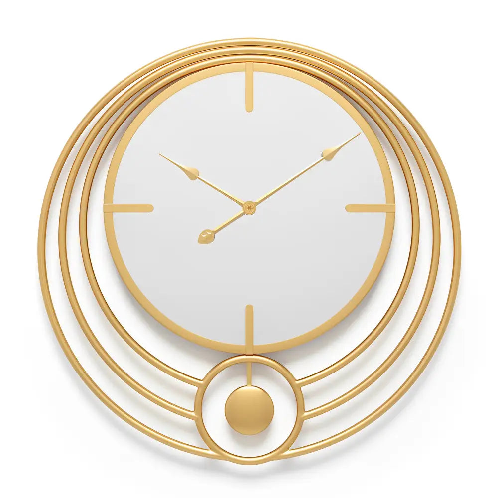 Mirror Wall Clock and Circle Design – view 8