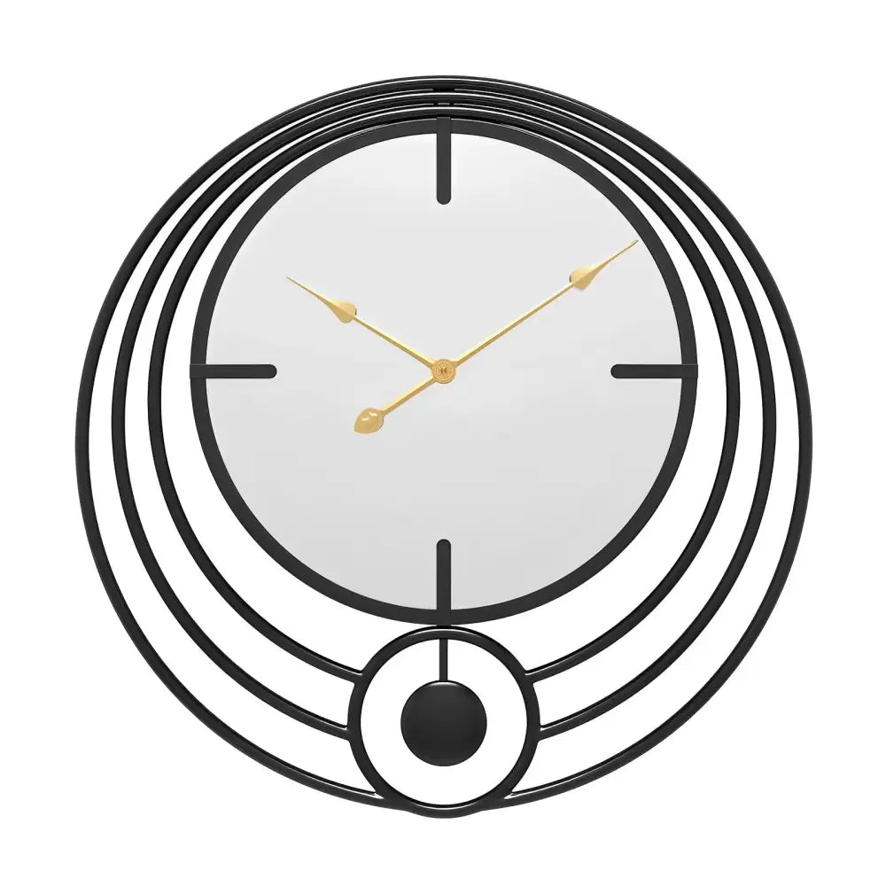 Mirror Wall Clock and Circle Design – view 10